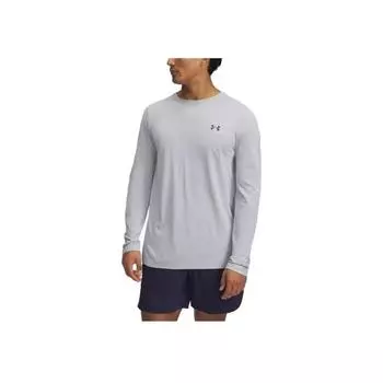 Мужская футболка с длинным рукавом Under Armour Rush Seamless Legacy Топы Современный серый 1379282-011 M