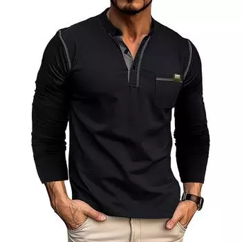 Мужская футболка с длинным рукавом в стиле колор-блок, спортивная рубашка с дышащим низом 2XL