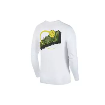 Мужская футболка с длинными рукавами и логотипом Jordan Legacy AJ10, белые CT0736-100 XXL