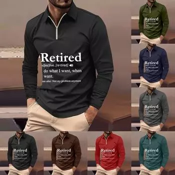 Мужская футболка с длинными рукавами, модная повседневная футболка соответствующего цвета XXL чёрный