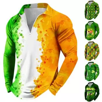 Мужская футболка с длинными рукавами, модная повседневная футболка соответствующего цвета L