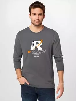 Мужская футболка с длинными рукавами Reason Pattern из чистого хлопка S-5XL, повседневные мужские пуловеры S