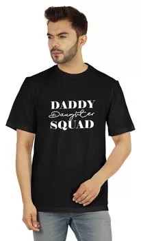 Мужская футболка с графическим принтом Inkmeso, футболка с круглым вырезом для папы и дочки, футболка для отцов 3XL чёрный