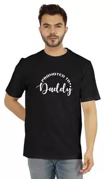 Мужская футболка с графическим принтом Inkmeso, впервые продвинутая на футболку с круглым вырезом для папы 3XL чёрный