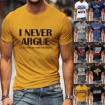 Мужская футболка с графическим текстом и 3D-печатью, уличная повседневная одежда с коротким рукавом и принтом на пуговицах, базовая одежда XXXL