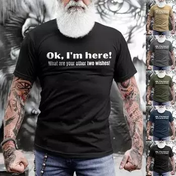 Мужская футболка с графическим текстом и 3D-печатью. Уличная повседневная одежда с короткими рукавами и принтом. Базовая одежда. XXL чёрный