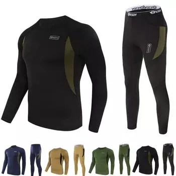 Мужская футболка с камуфляжным принтом для фитнеса, быстросохнущие топы, брюки, спортивный баскетбольный облегающий костюм L армия зеленый