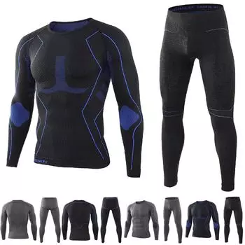 Мужская футболка с камуфляжным принтом для фитнеса, быстросохнущие топы, брюки, спортивный баскетбольный облегающий костюм L чёрный