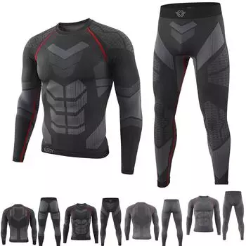 Мужская футболка с камуфляжным принтом для фитнеса, быстросохнущие топы, брюки, спортивный баскетбольный облегающий костюм L чёрный