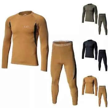 Мужская футболка с камуфляжным принтом для фитнеса, быстросохнущие топы, брюки, спортивный баскетбольный облегающий костюм L армия зеленый