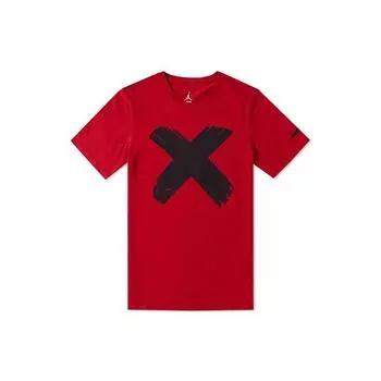 Мужская футболка с коротким рукавом Air Jordan 1 Banned, красные, черные 842254-687 S