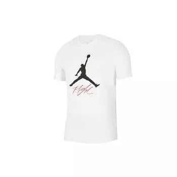 Мужская футболка с коротким рукавом и большим логотипом Jordan Flight, белая CW0394-100 XL