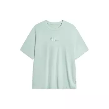 Мужская футболка с коротким рукавом и круглым вырезом Li Ning Chinese Culture Series, светло-бирюзовый цвет AHSU321-3 S