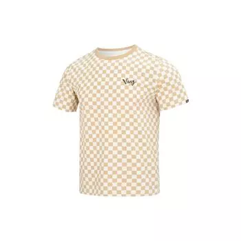 Мужская футболка с коротким рукавом и круглым вырезом Vans с принтом, коричневые VN0002NMBT9 L