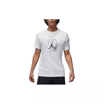 Мужская футболка с коротким рукавом и круглым вырезом Jordan Logo, белая DX9602-100 XXL