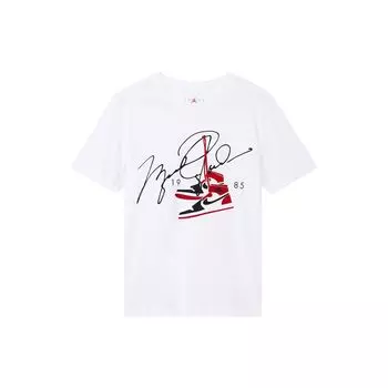 Мужская футболка с коротким рукавом Jordan AJ85 Signature Print, белые топы BQ5539-100 XXXXL