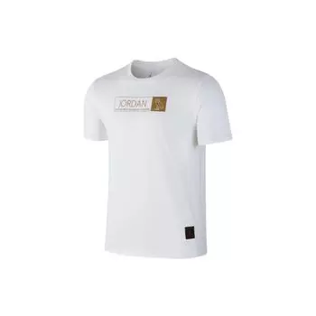 Мужская футболка с коротким рукавом Jordan Logo Crew Neck, белая 872835-100 M