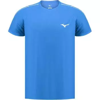 Мужская футболка с коротким рукавом Mizuno Elite, дышащая, быстросохнущая, синяя, U2CA1A02-25 3XL