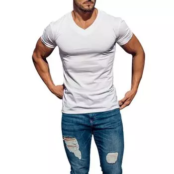 Мужская футболка с коротким рукавом, однотонная летняя повседневная футболка с рисунком дедушки, топы чёрный