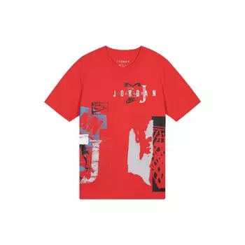 Мужская футболка с коротким рукавом с принтом граффити Air Jordan Sport DNA, красная CJ6224-657 M