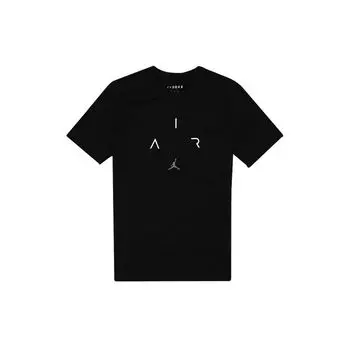 Мужская футболка с коротким рукавом с принтом Jordan Dri-Fit Air, черные CN3576-010 M