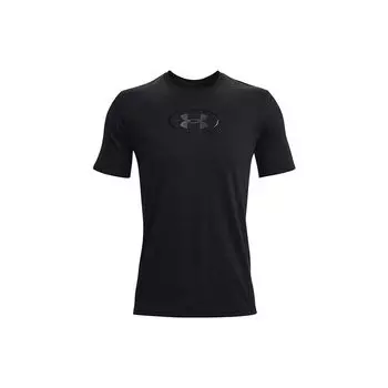 Мужская футболка с коротким рукавом с вышитым логотипом Under Armour, черные 1371264-001 L