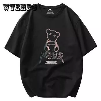 Мужская футболка с короткими рукавами, хлопковая универсальная мужская рубашка с заниженным плечом и круглым вырезом, модная трендовая мужская рубашка с принтом XXXL белый