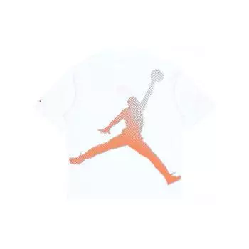 Мужская футболка с короткими рукавами и круглым вырезом Jordan Jumpman с графическим принтом, белые топы DO8906-100 XXL