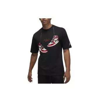 Мужская футболка с короткими рукавами и принтом Jordan Basketball Sneaker, черные FD0536-010
