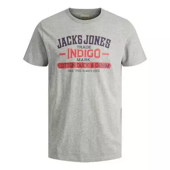 Мужская футболка с короткими рукавами из 100% хлопка JACK & JONES