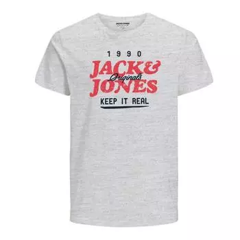 Мужская футболка с короткими рукавами из 100% хлопка JACK & JONES