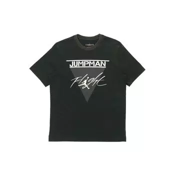 Мужская футболка с короткими рукавами Jordan Jumpman Flight, черные, CD5643-010 M