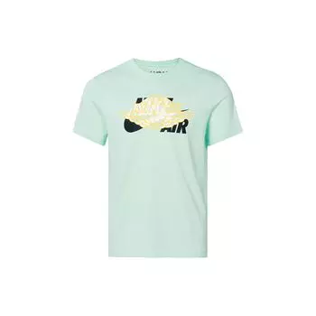 Мужская футболка с короткими рукавами Jordan Wings Pure Color с круглым вырезом и принтом, иглу-синяя CU1980-330 XS