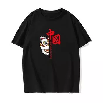 Мужская футболка с короткими рукавами, летний свободный хлопковый топ с открытыми плечами M