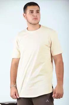 Мужская футболка с круглым вырезом