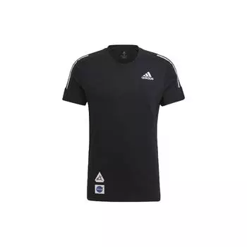 Мужская футболка с круглым вырезом Adidas Nasa со светоотражающей полосой и черным GP5803 L