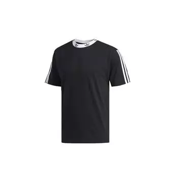 Мужская футболка с круглым вырезом Adidas Originals Trefoil, черная ED5609 M