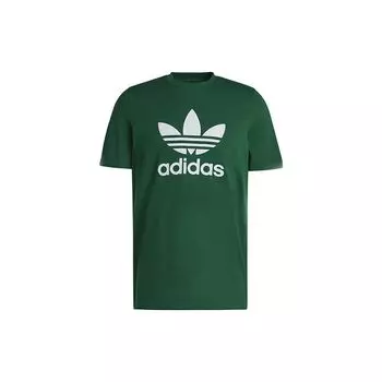 Мужская футболка с круглым вырезом Adidas Originals Trefoil, зеленая IA4819 S