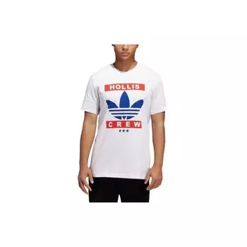 Мужская футболка с круглым вырезом Adidas Originals X Run DMC, белая GN5927 S