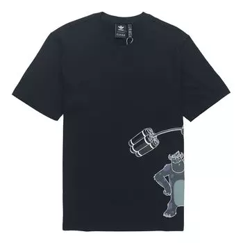 Мужская футболка с круглым вырезом Adidas Originals x Pixar Monsters, черные HD9083 M