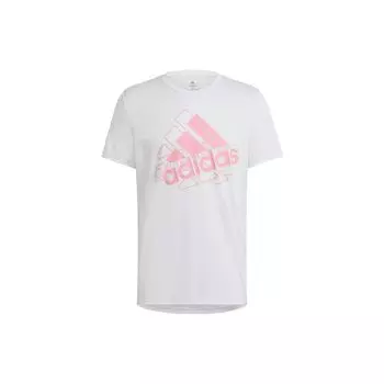 Мужская футболка с круглым вырезом Adidas Overlapping Logo Print, белая HM3830 XXL