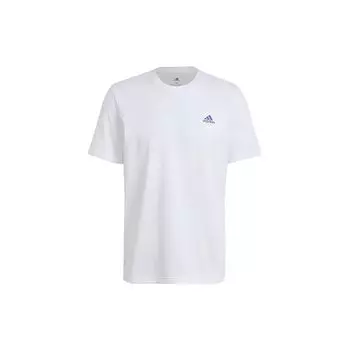 Мужская футболка с круглым вырезом Adidas Tennis Graphic Print, белая GN8056 L