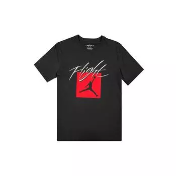 Мужская футболка с круглым вырезом Air Jordan Training Sports с принтом логотипа, черные DA6744-010 S