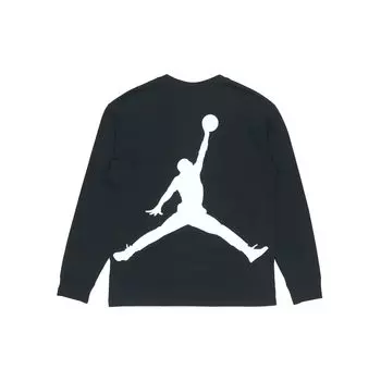 Мужская футболка с круглым вырезом и длинным рукавом с логотипом Air Jordan, черные DO2319-010 M
