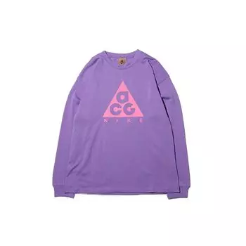 Мужская футболка с круглым вырезом и длинными рукавами Nike ACG Basic, космически-фиолетовый BQ7203-567