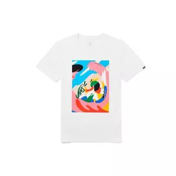 Мужская футболка с круглым вырезом и короткими рукавами Vans Asia Artist Collaboration с рисунком, белые топы VN0A4URLWHT XXL
