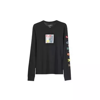Мужская футболка с круглым вырезом и логотипом Air Jordan, черная CD5623-010 S