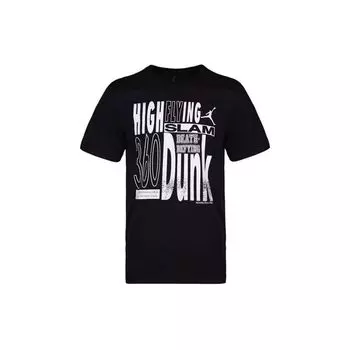 Мужская футболка с круглым вырезом Jordan Alphabet Logo Print, черные 939617-010 L