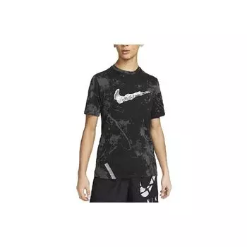 Мужская футболка с круглым вырезом Nike Dri-FIT, черная DZ2730-010 S