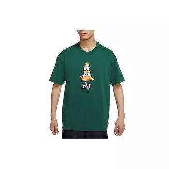 Мужская футболка с круглым вырезом Nike SB Fun Print, зеленая DJ1225-341 L